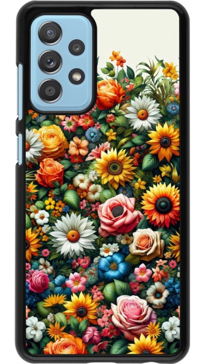 Samsung Galaxy A52 Case Hülle - Sommer Blumenmuster