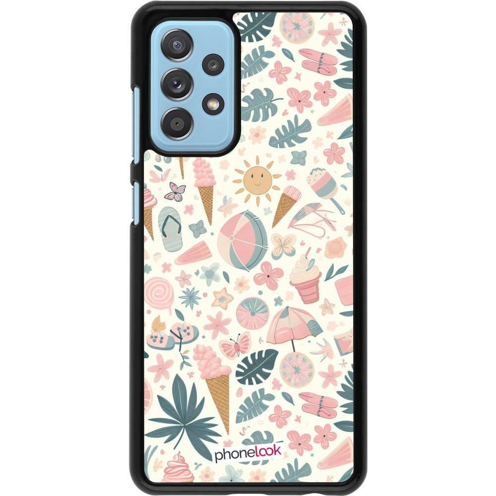 Coque Samsung Galaxy A52 - Summer Pink Pattern