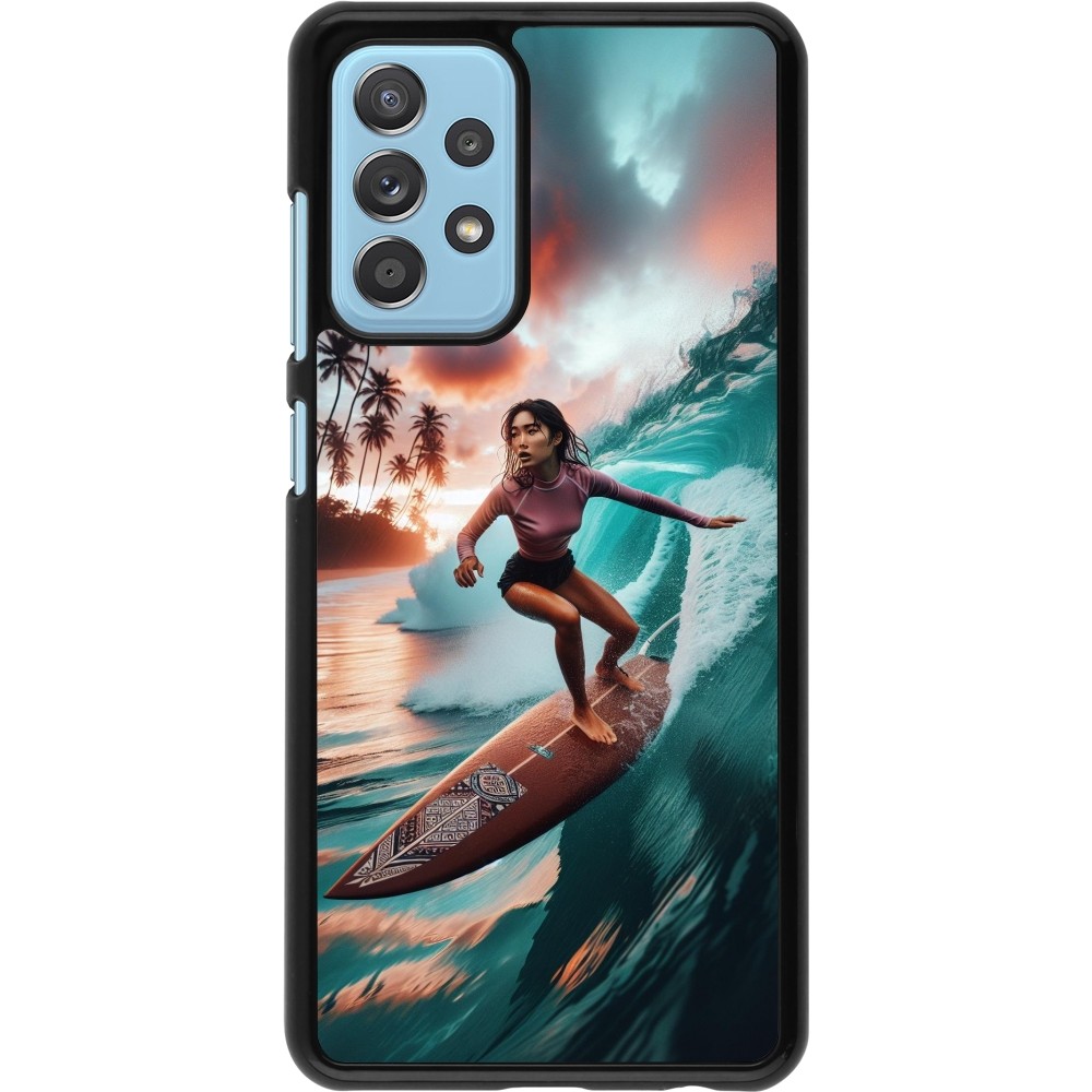 Samsung Galaxy A52 Case Hülle - Surferin aus Bali