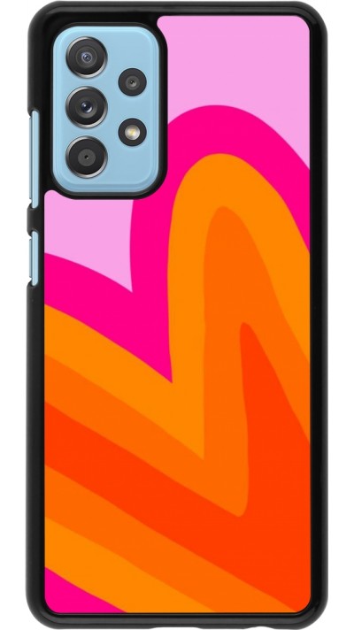 Samsung Galaxy A52 Case Hülle - Valentine 2024 heart gradient