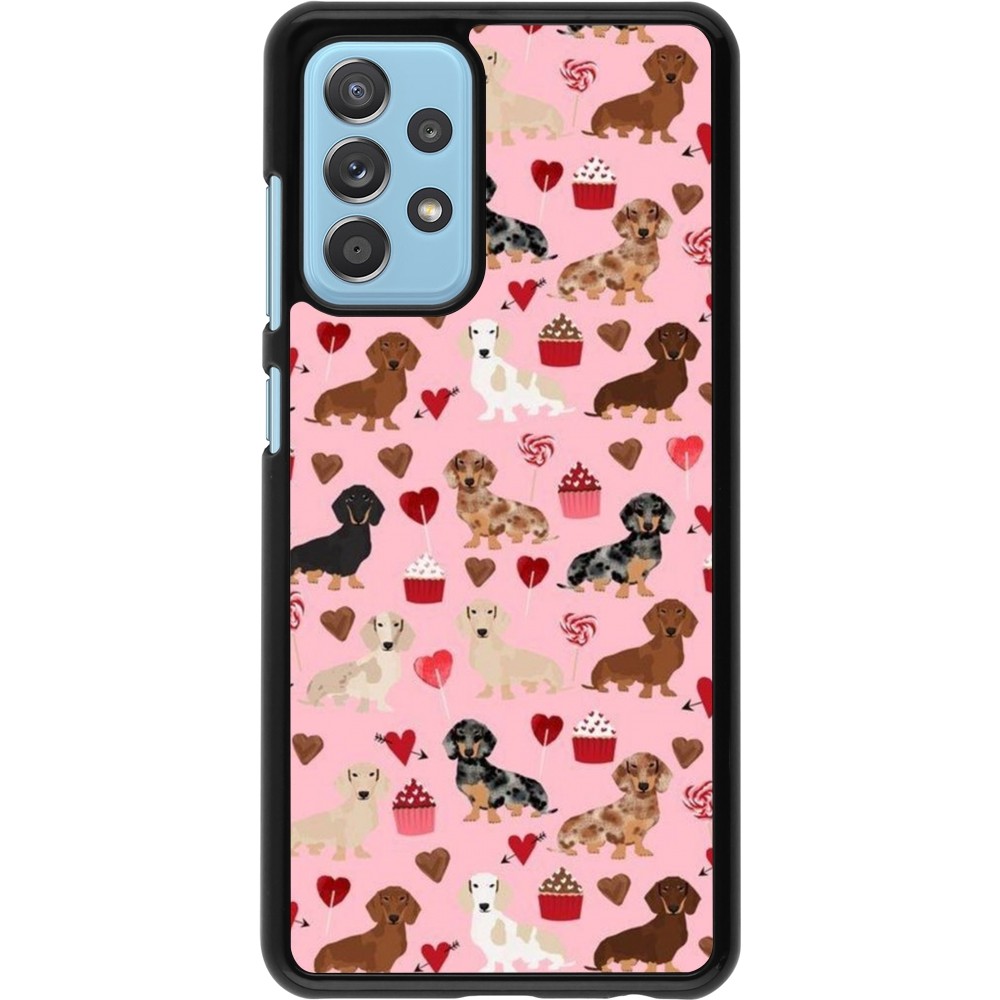 Samsung Galaxy A52 Case Hülle - Valentine 2024 puppy love