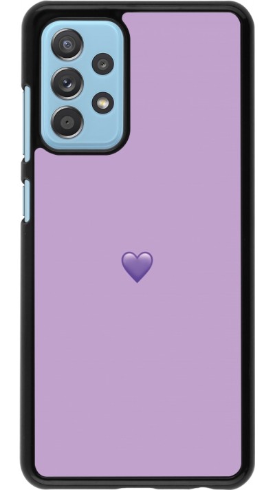 Coque Samsung Galaxy A52 - Valentine 2023 purpule single heart