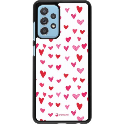 Samsung Galaxy A52 Case Hülle - Valentine 2022 Many pink hearts
