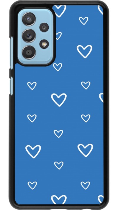 Coque Samsung Galaxy A52 - Valentine 2023 blue hearts