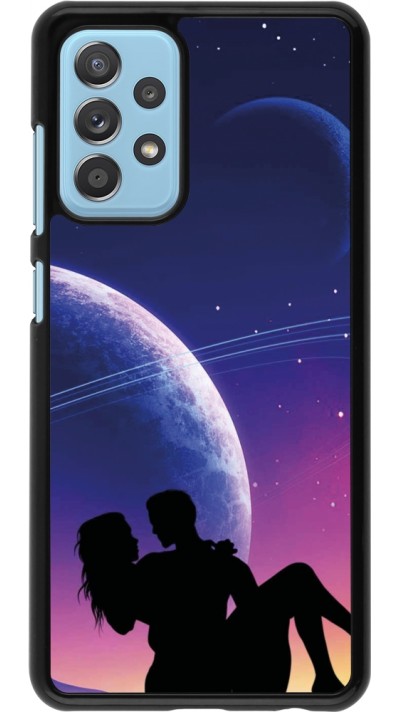 Coque Samsung Galaxy A52 - Valentine 2023 couple love to the moon