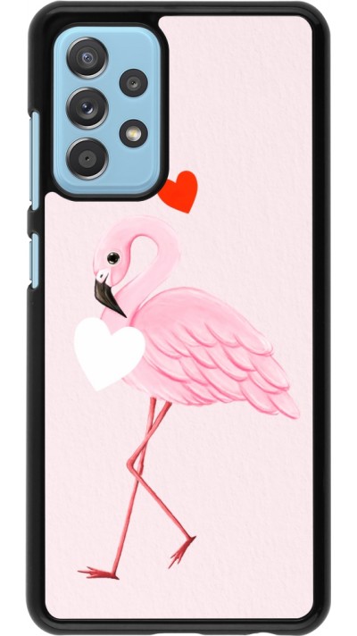 Coque Samsung Galaxy A52 - Valentine 2023 flamingo hearts