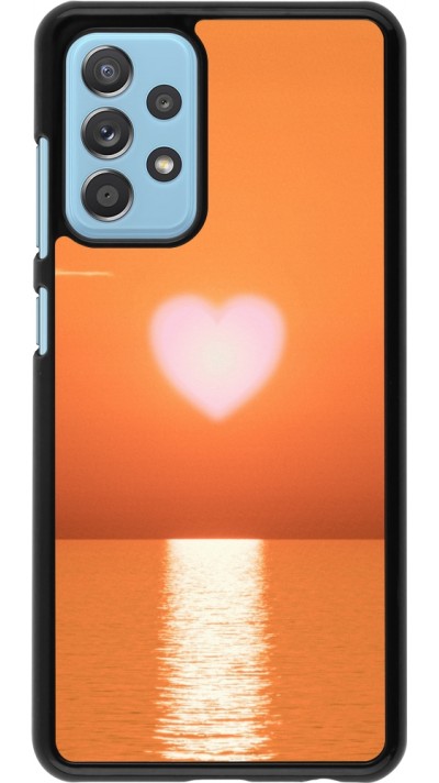 Coque Samsung Galaxy A52 - Valentine 2023 heart orange sea