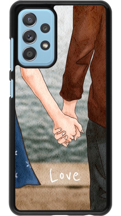 Coque Samsung Galaxy A52 - Valentine 2023 lovers holding hands