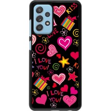 Samsung Galaxy A52 Case Hülle - Valentine 2023 love symbols