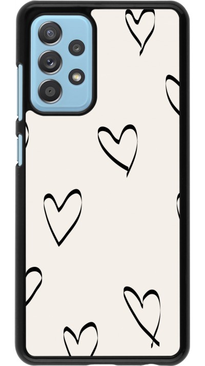 Coque Samsung Galaxy A52 - Valentine 2023 minimalist hearts