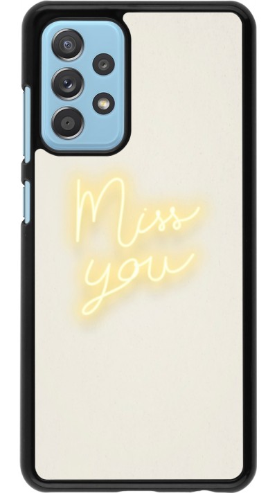 Coque Samsung Galaxy A52 - Valentine 2023 neon miss you
