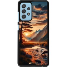 Coque Samsung Galaxy A52 - Valley Sunset Deer Tree
