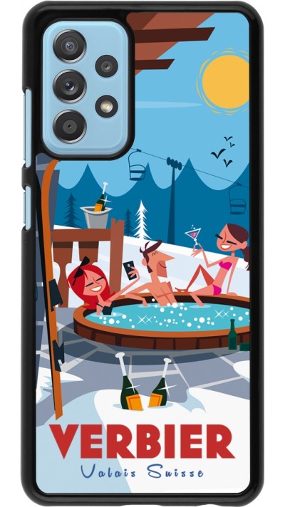 Samsung Galaxy A52 Case Hülle - Verbier Mountain Jacuzzi