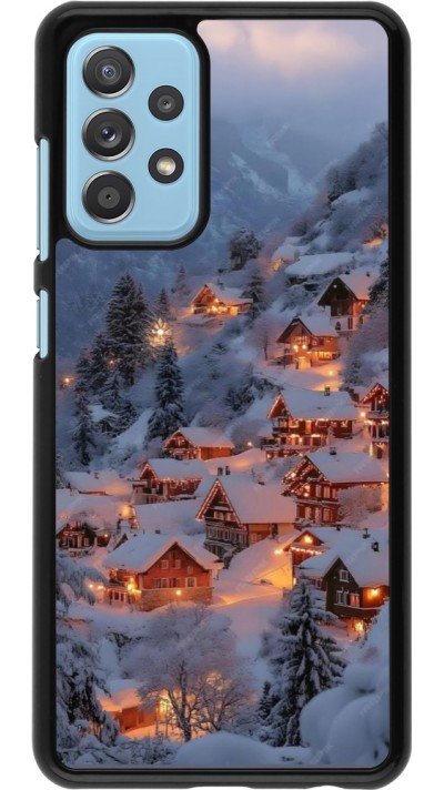 Coque Samsung Galaxy A52 - Winter 25 Winter snowy village