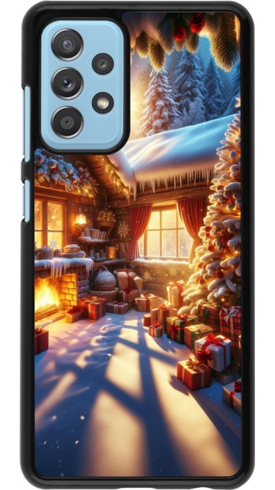 Samsung Galaxy A52 Case Hülle - Weihnachten Chalet Feerie