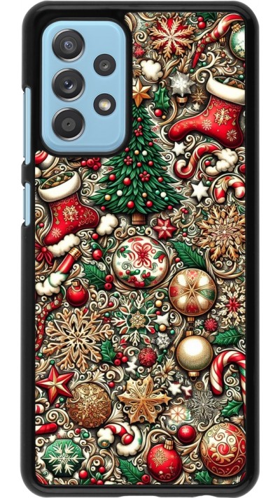 Samsung Galaxy A52 Case Hülle - Weihnachten 2023 Mikromuster