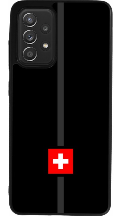 Samsung Galaxy A52 Case Hülle - Silikon schwarz Kanton CH schwarz