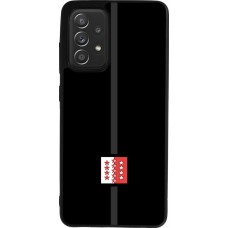 Samsung Galaxy A52 Case Hülle - Silikon schwarz Kanton VS schwarz