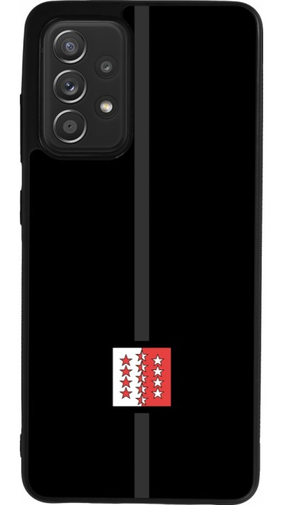 Samsung Galaxy A52 Case Hülle - Silikon schwarz Kanton VS schwarz