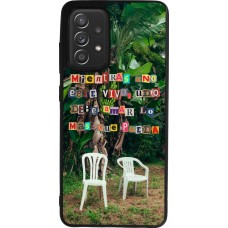 Coque Samsung Galaxy A52 - Silicone rigide noir Chairs DTMF