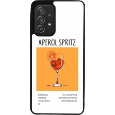 Coque Samsung Galaxy A52 - Silicone rigide noir Cocktail recette Aperol Spritz