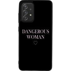 Coque Samsung Galaxy A52 - Silicone rigide noir Dangerous woman