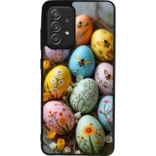 Coque Samsung Galaxy A52 - Silicone rigide noir Easter 2026 Eggs with bees