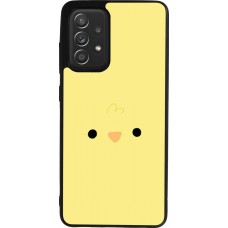 Coque Samsung Galaxy A52 - Silicone rigide noir Easter 2026 Little chicken