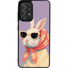 Coque Samsung Galaxy A52 - Silicone rigide noir Easter 2026 Rabbit with scarf