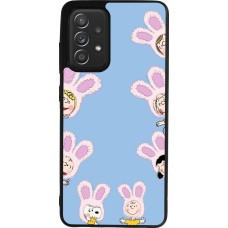 Coque Samsung Galaxy A52 - Silicone rigide noir Easter 2026 Snoopy