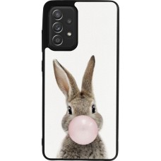 Samsung Galaxy A52 Case Hülle - Silikon schwarz Easter 2023 bubble gum bunny