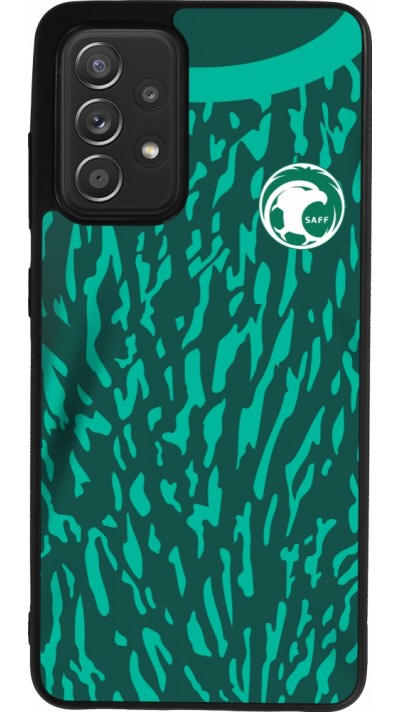 Samsung Galaxy A52 Case Hülle - Silikon schwarz Saudi-Arabien 2022 personalisierbares Fussballtrikot