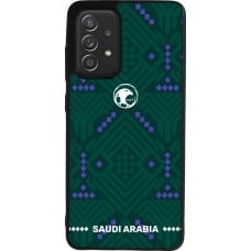 Coque Samsung Galaxy A52 - Silicone rigide noir Maillot de football Arabie saoudite 2026 personnalisable