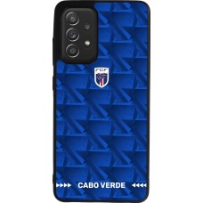 Coque Samsung Galaxy A52 - Silicone rigide noir Maillot de football Cap-Vert 2026 personnalisable