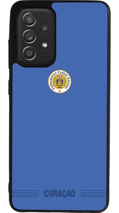 Samsung Galaxy A52 Case Hülle - Silikon schwarz Curaçao 2026 personalisierbares Fussballtrikot