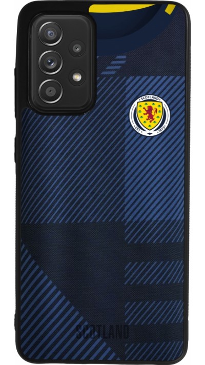 Samsung Galaxy A52 Case Hülle - Silikon schwarz Schottland personalisierbares Fussballtrikot