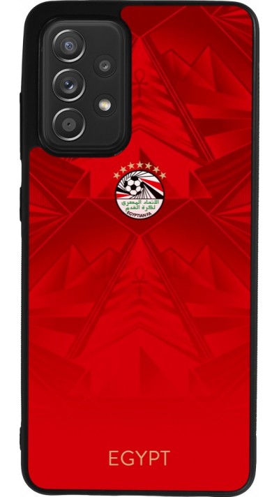 Samsung Galaxy A52 Case Hülle - Silikon schwarz Ägypten 2026 personalisierbares Fussballtrikot