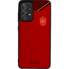 Samsung Galaxy A52 Case Hülle - Silikon schwarz Spanien 2022 personalisierbares Fußballtrikot