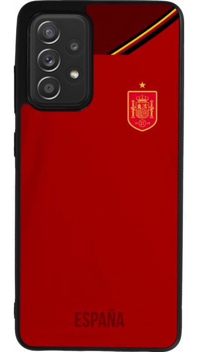 Samsung Galaxy A52 Case Hülle - Silikon schwarz Spanien 2022 personalisierbares Fußballtrikot