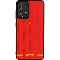 Coque Samsung Galaxy A52 - Silicone rigide noir Maillot de football Espagne 2026 personnalisable