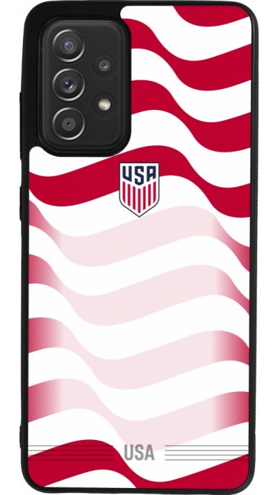 Samsung Galaxy A52 Case Hülle - Silikon schwarz Vereinigten Staaten 2026 personalisierbares Fussballtrikot