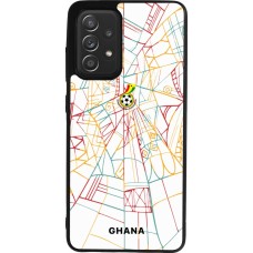 Coque Samsung Galaxy A52 - Silicone rigide noir Maillot de football Ghana 2026 personnalisable