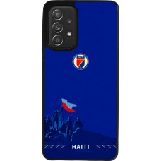 Coque Samsung Galaxy A52 - Silicone rigide noir Maillot de football Haiti 2026 personnalisable