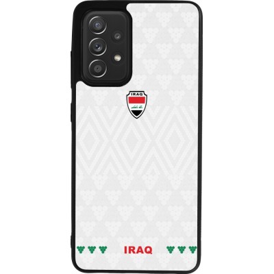 Samsung Galaxy A52 Case Hülle - Silikon schwarz Irak 2026 personalisierbares Fussballtrikot