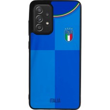 Samsung Galaxy A52 Case Hülle - Silikon schwarz Italien 2022 personalisierbares Fußballtrikot