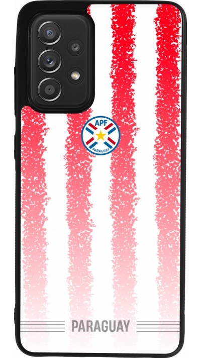Samsung Galaxy A52 Case Hülle - Silikon schwarz Paraguay 2026 personalisierbares Fussballtrikot