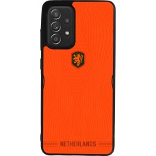 Coque Samsung Galaxy A52 - Silicone rigide noir Maillot de football Pays-Bas 2026 personnalisable