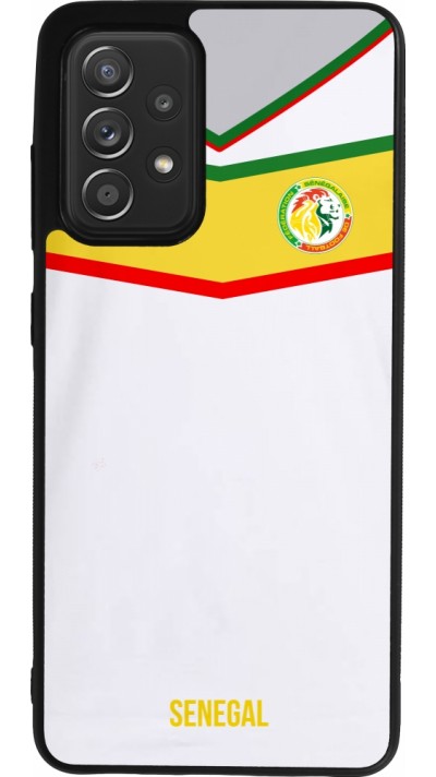 Samsung Galaxy A52 Case Hülle - Silikon schwarz Senegal 2022 personalisierbares Fußballtrikot