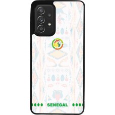 Coque Samsung Galaxy A52 - Silicone rigide noir Maillot de football Sénégal 2026 personnalisable