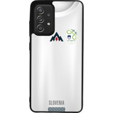 Samsung Galaxy A52 Case Hülle - Silikon schwarz Fussballtrikot Slowenien